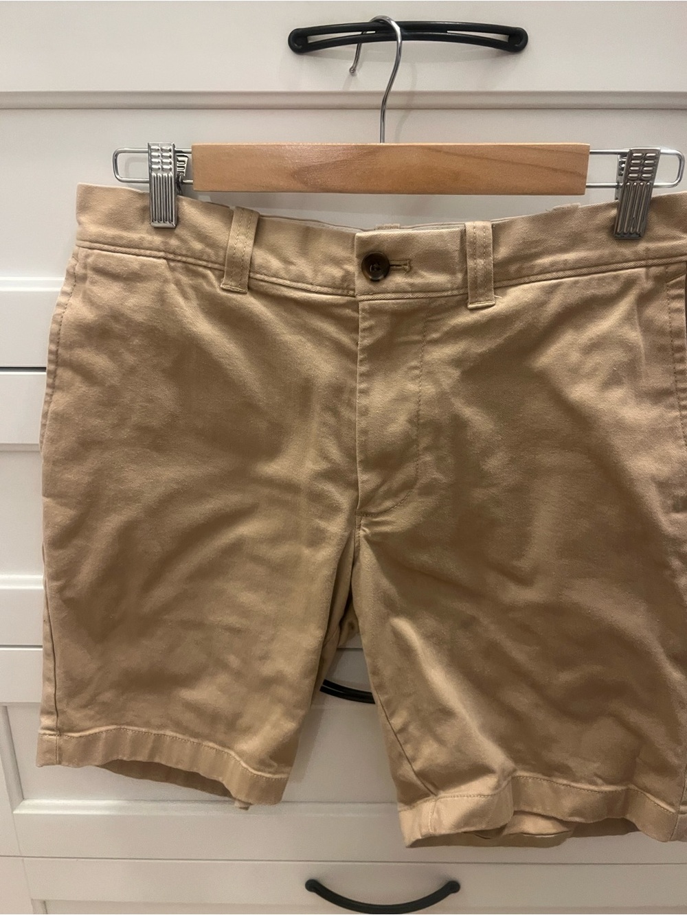 J. Crew Men's Tan Flat-Front Cotton Shorts-Size 29 with 9” inseam